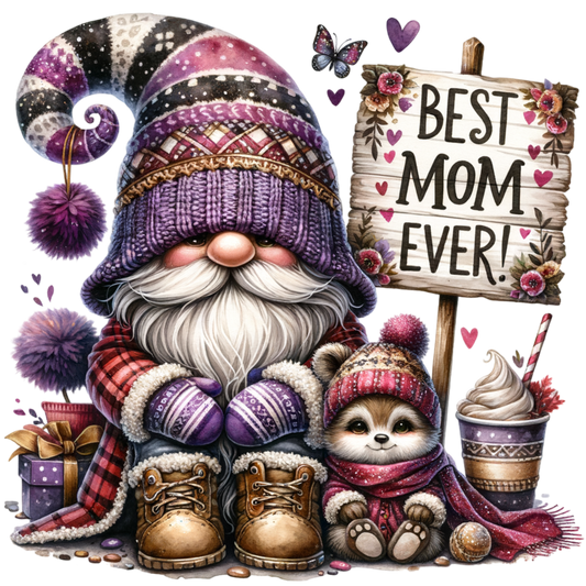 Best Mom Ever Adorable Gnome Mouse Pad