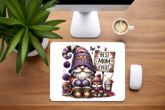 Best Mom Ever Adorable Gnome Mouse Pad