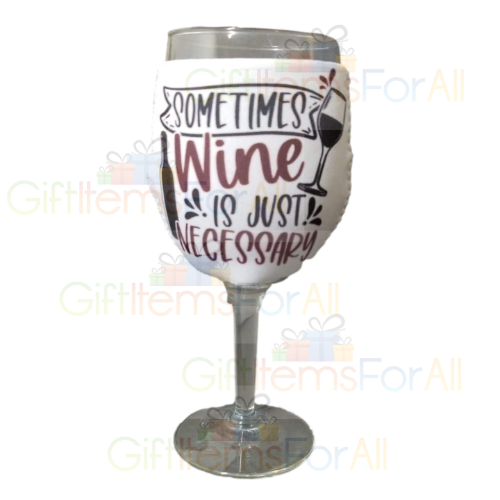Wine Glass Sleeve, Wine Cozy, Wine Hugger, Wine Glass Cozy, Wine Weekend Party Favor, Beverage Holder