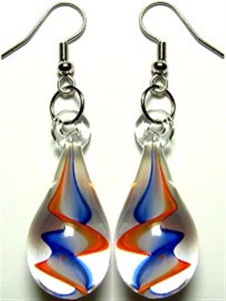 Gator Orange & Blue Teardrop Earrings - Clearance