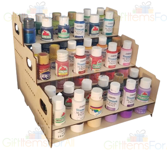 Paint Storage 3-Tier Shelf - Acrylic Paints