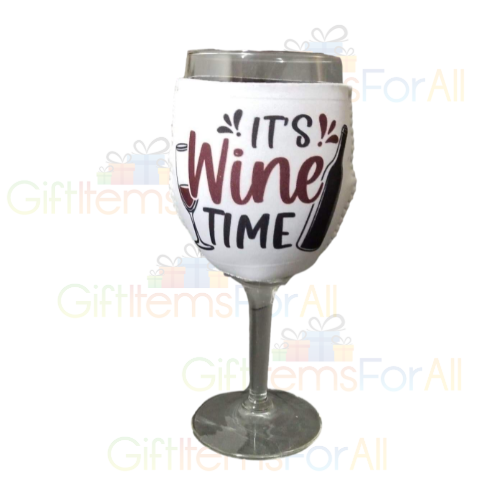 Wine Glass Sleeve, Wine Cozy, Wine Hugger, Wine Glass Cozy, Wine Weekend Party Favor, Beverage Holder